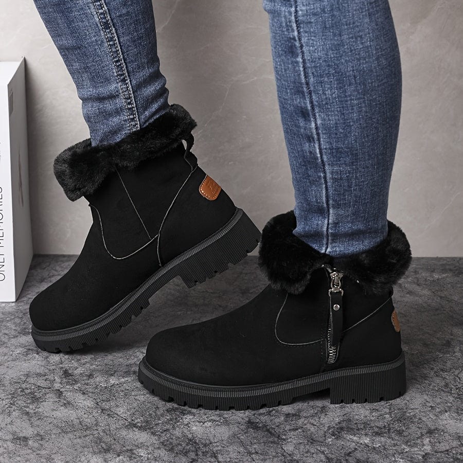 Staubige griechische Winterstiefel