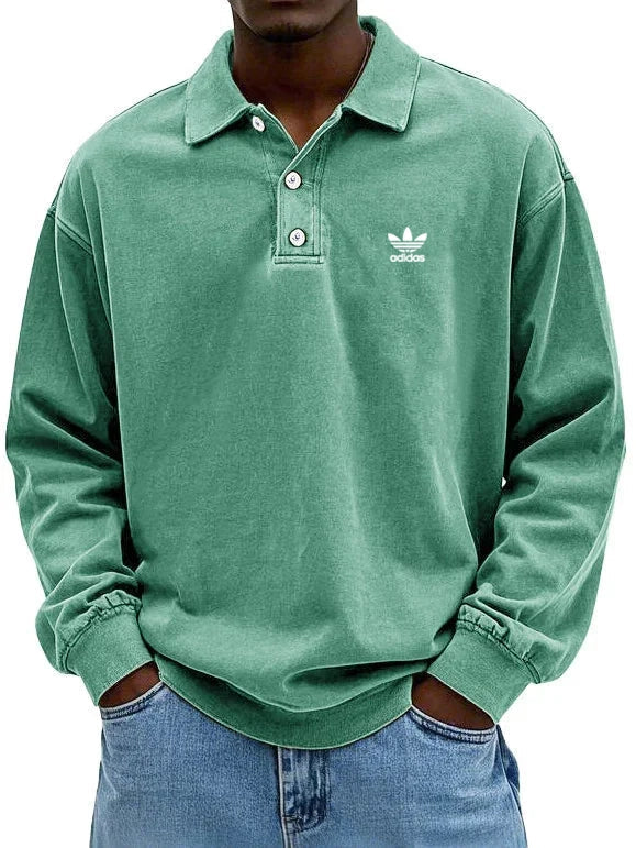 аⅾіⅾаѕ – Polohemd mit langen Ärmeln für Herren