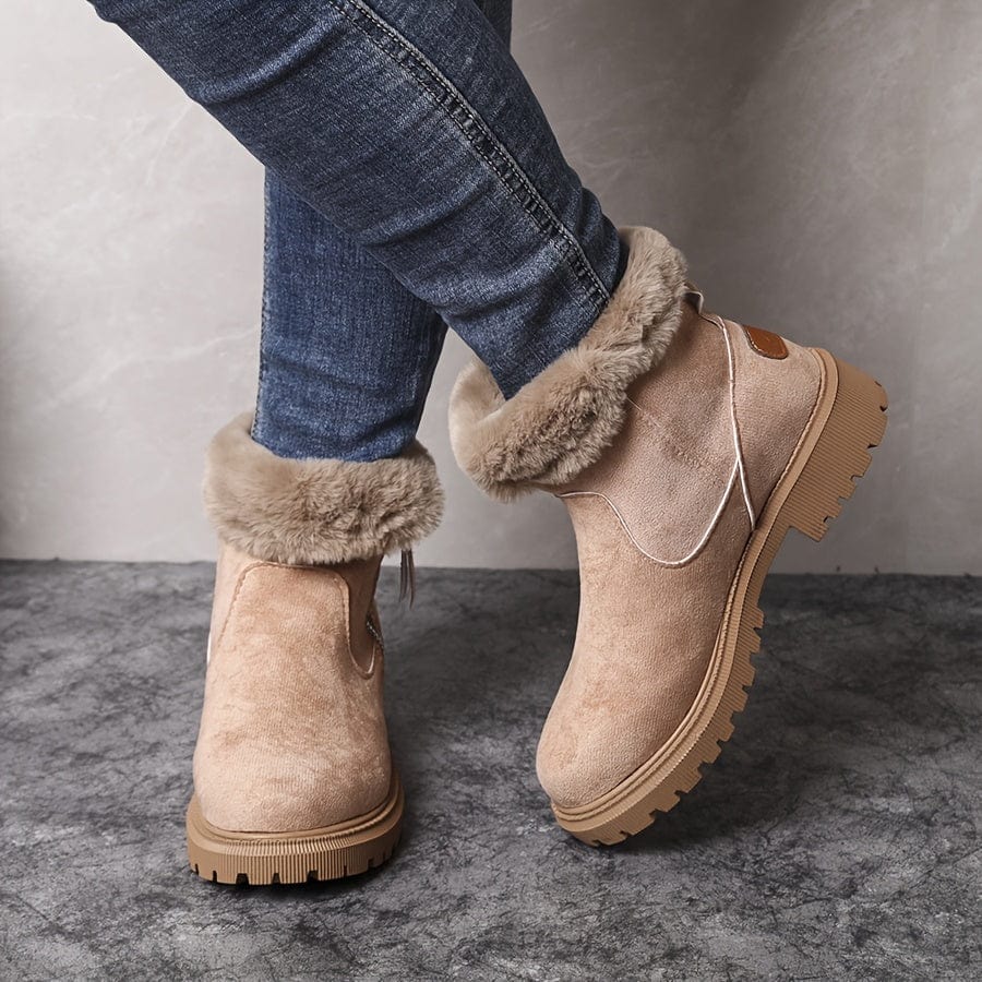 Staubige griechische Winterstiefel