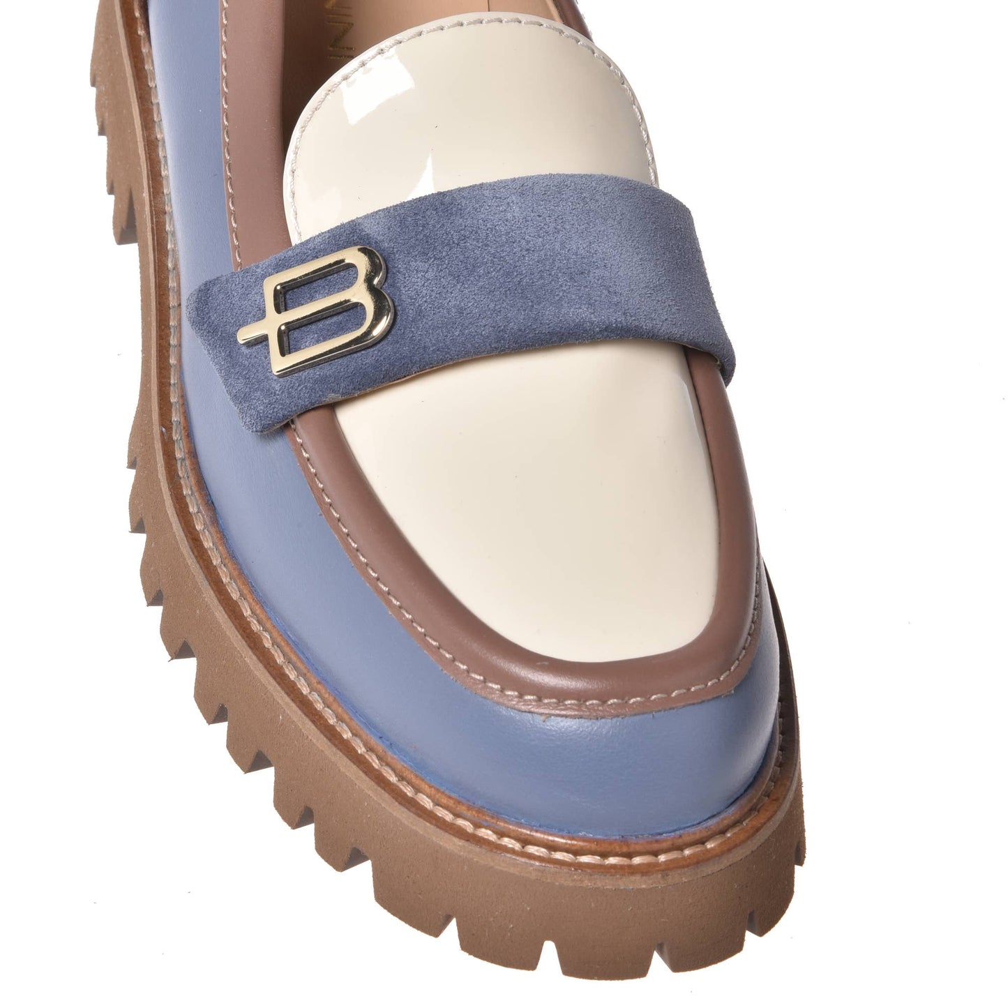 Malaga Drip Mocasines Baldinini de piel gris