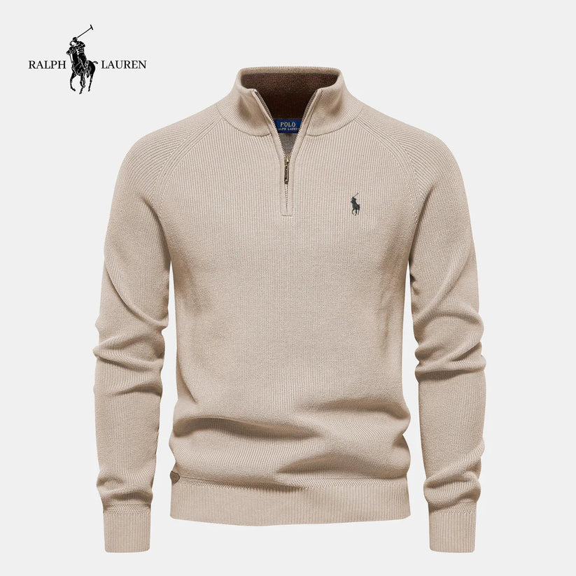 ᏒᎪᏞᏢᎻ ᏞᎪՍᏒЕΝ – Pullover mit halbem Reißverschluss