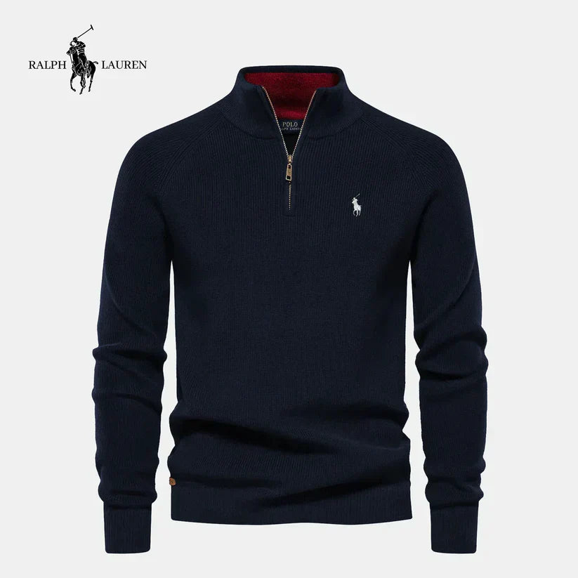 ᏒᎪᏞᏢᎻ ᏞᎪՍᏒЕΝ – Pullover mit halbem Reißverschluss
