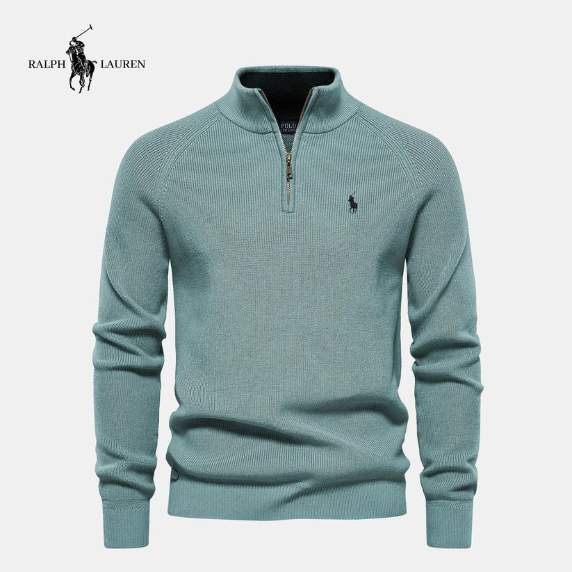 ᏒᎪᏞᏢᎻ ᏞᎪՍᏒЕΝ – Pullover mit halbem Reißverschluss