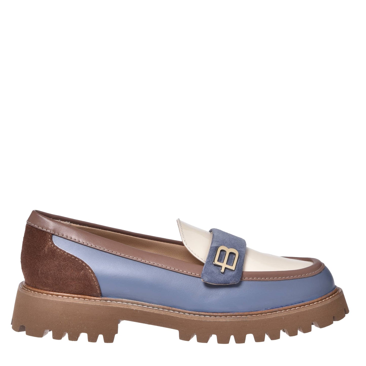 Malaga Drip Mocasines Baldinini de piel gris