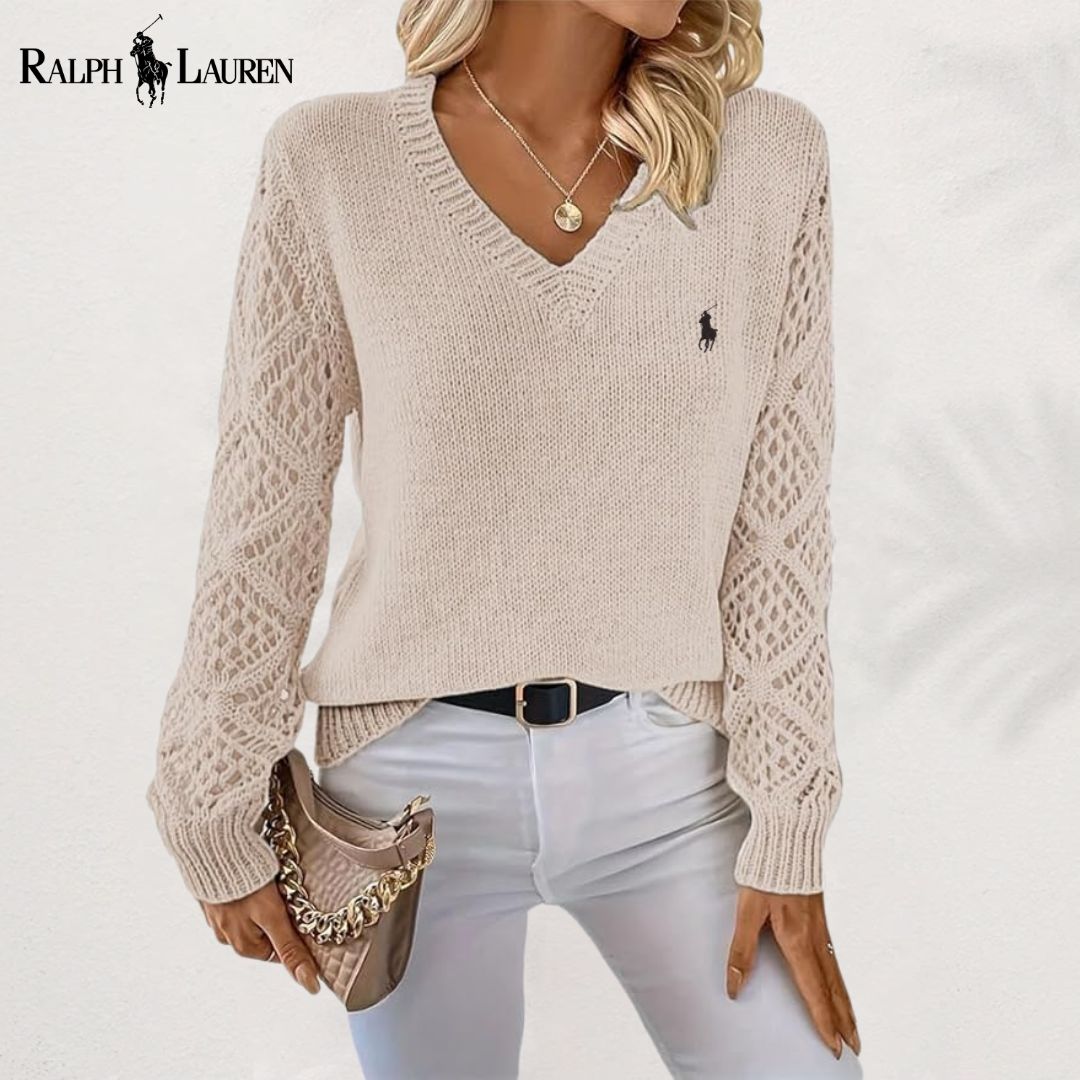 ᏒᎪᏞᏢᎻ ᏞᎪՍᏒЕΝ – Suéter elegante con cuello en V