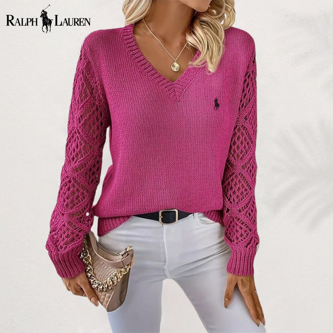 ᏒᎪᏞᏢᎻ ᏞᎪՍᏒЕΝ – Suéter elegante con cuello en V