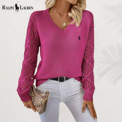 ᏒᎪᏞᏢᎻ ᏞᎪՍᏒЕΝ – Suéter elegante con cuello en V