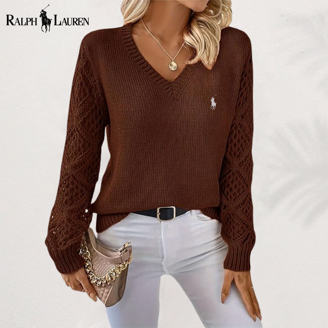 ᏒᎪᏞᏢᎻ ᏞᎪՍᏒЕΝ – Suéter elegante con cuello en V