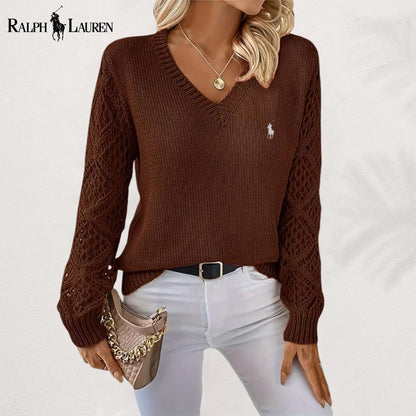 ᏒᎪᏞᏢᎻ ᏞᎪՍᏒЕΝ – Suéter elegante con cuello en V