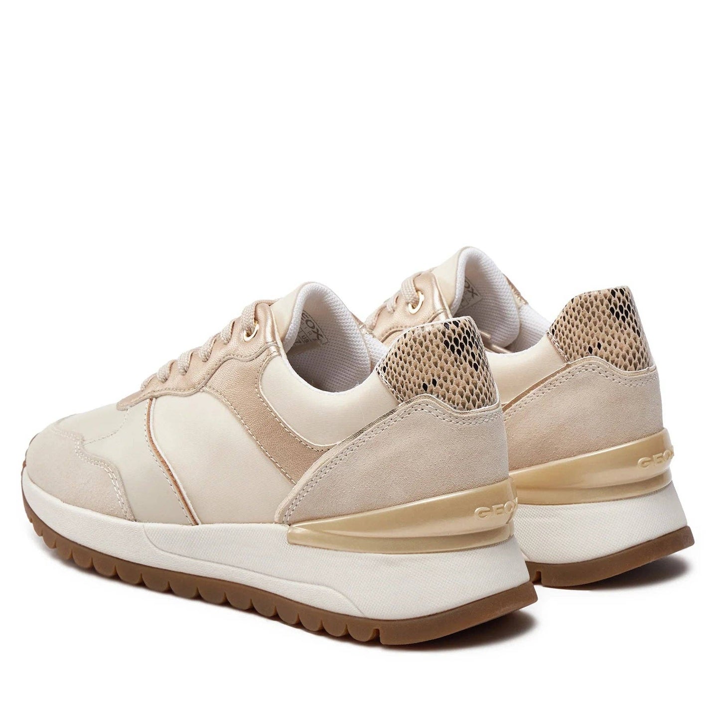 Malaga Drip Zapatillas Geox para mujer color arena claro D desya B-Suede+Nylon D4500B 022FU C5322