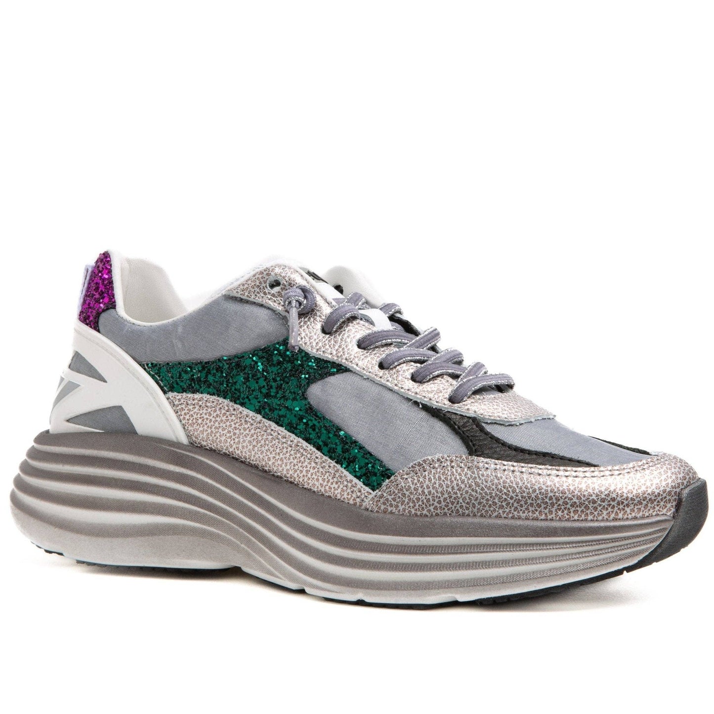 Malaga Drip Zapatillas deportivas Cetti para mujer C-1347 SRA plateadas