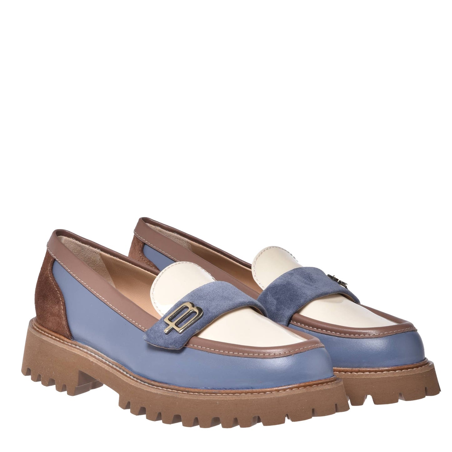 Malaga Drip Mocasines Baldinini de piel gris